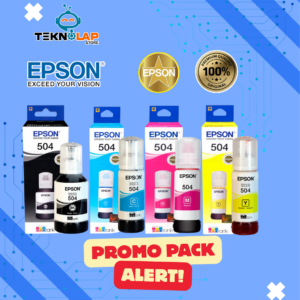 Kit 4 tintas 504 Epson T504, cyan, magenta, yellow,black