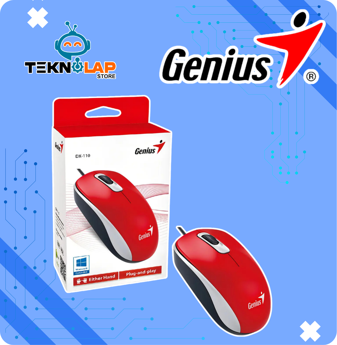 MOUSE GENIUS DX-110 OPTICO USB - Imagen 3