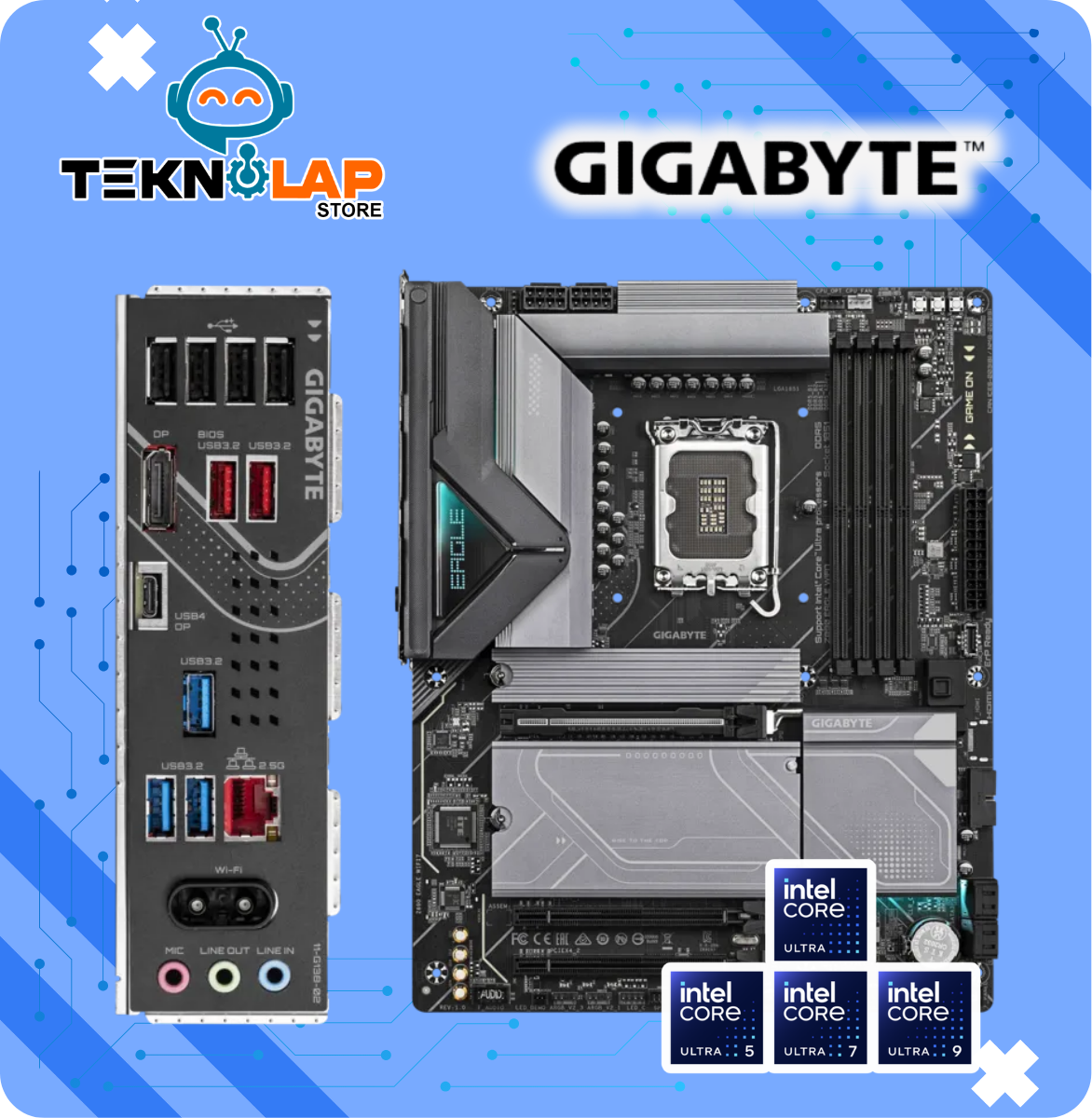 Placa Madre Gigabyte Z890 Eagle Wifi 7 Gaming (z890 Eagle Wifi 7) Socket Lga 1851, Ram Ddr5, Core Ultra Gen., Rgb