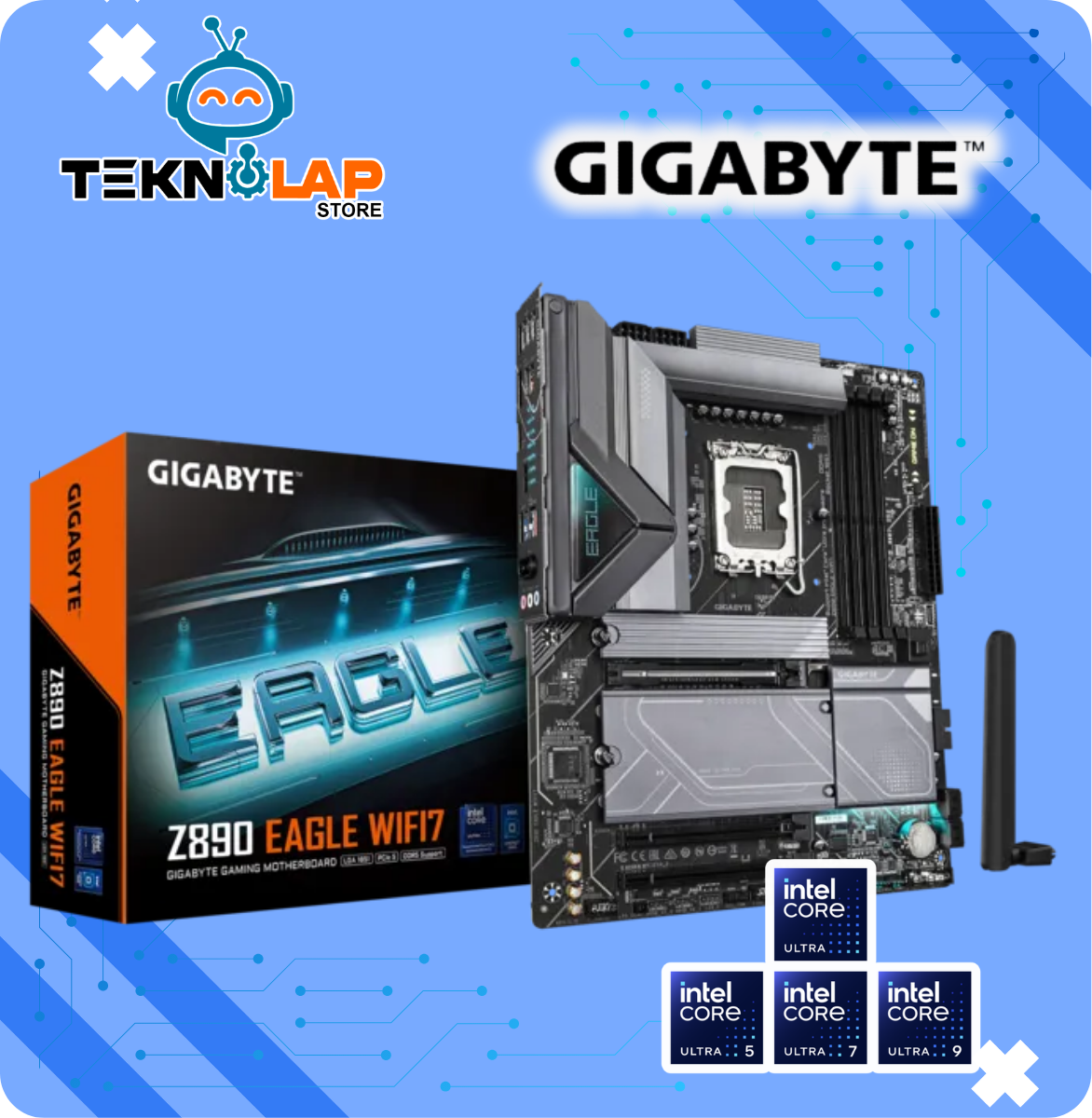Placa Madre Gigabyte Z890 Eagle Wifi 7 Gaming (z890 Eagle Wifi 7) Socket Lga 1851, Ram Ddr5, Core Ultra Gen., Rgb - Imagen 2