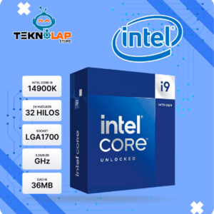 PROCESADOR INTEL CORE I9-14900K 3.20GHZ HASTA 6.00GHZ 36MB 24 CORE LGA1700 (PN:BX8071514900K)