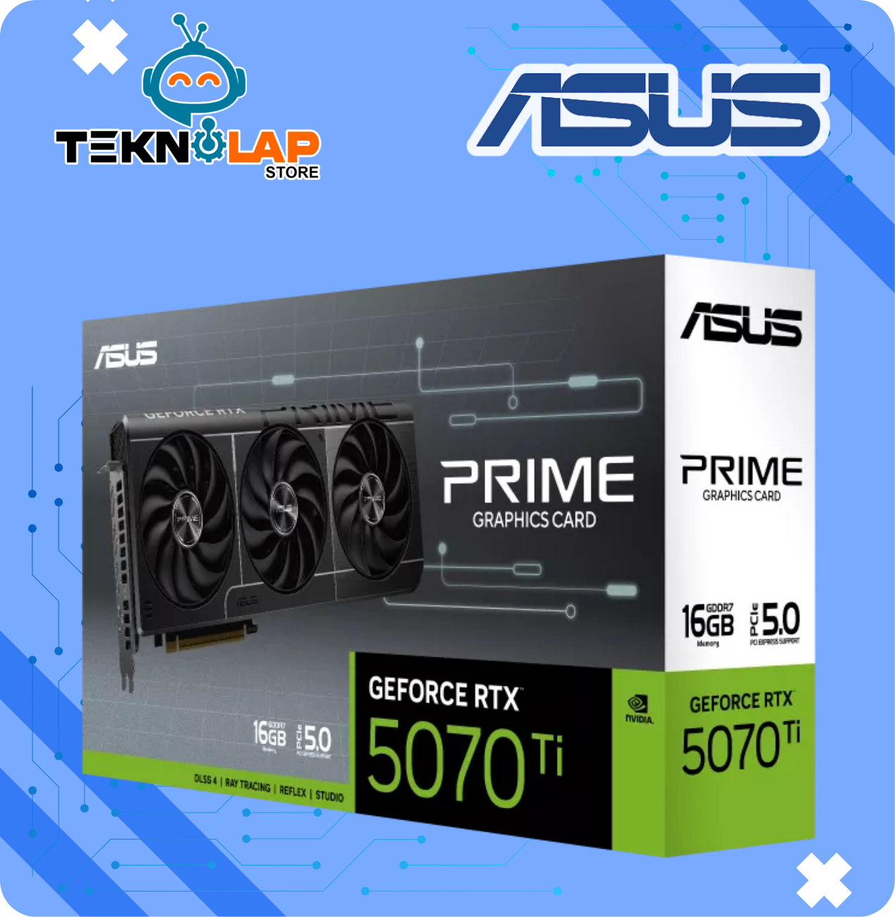 TARJETA DE VIDEO ASUS GEFORCE RTX 5070Ti 16GB GDDR7 256BITS PRIME OC - Imagen 3