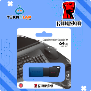 Memoria Flash USB Kingston DataTraveler Exodia M, 64GB, USB 3.2 Gen 1, Azul