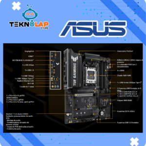 Alternative view of PLACA ASUS TUF GAMING B650E-E WIFI ATX DDR5 AMD AM5