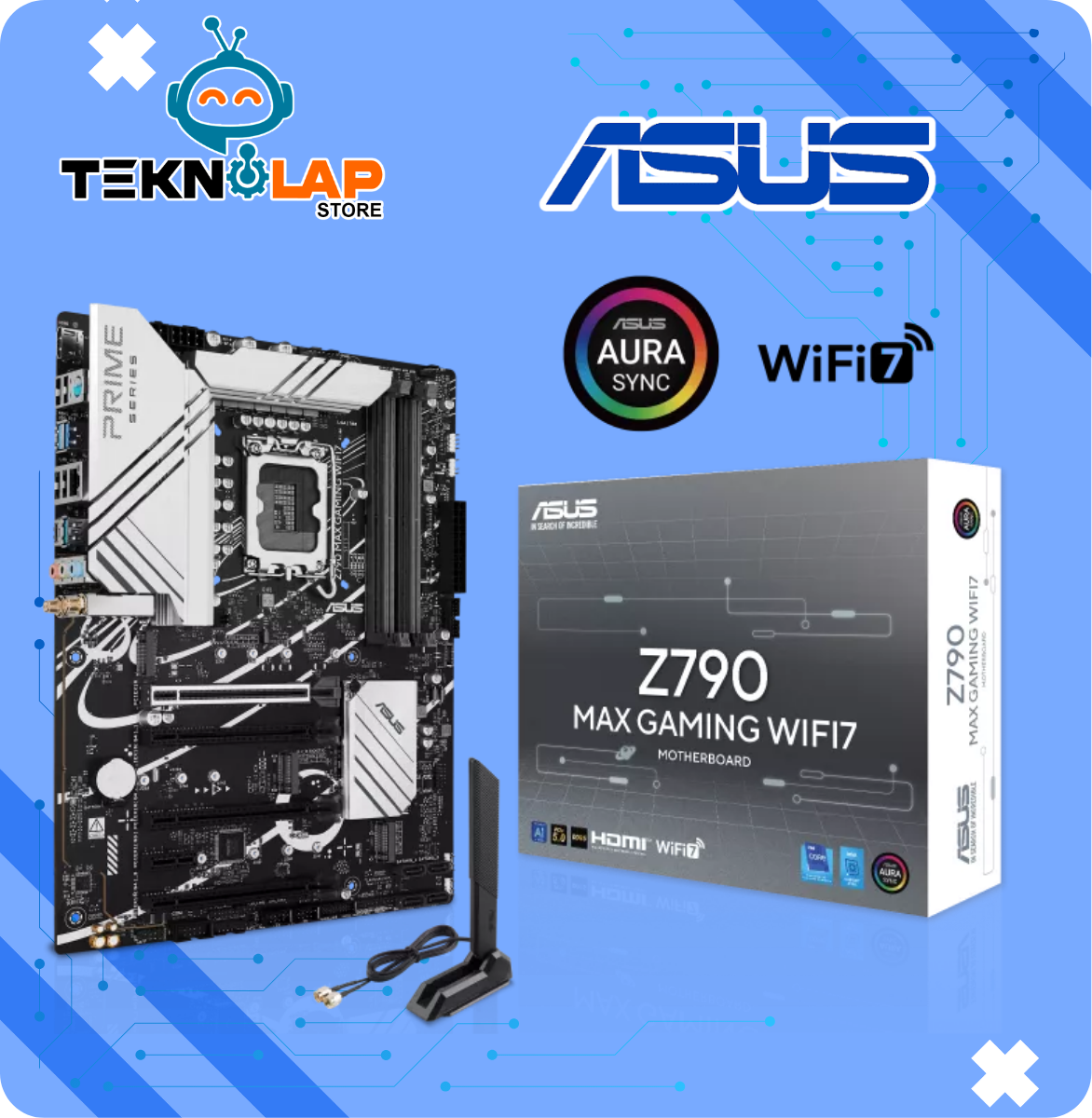 ASUS Z790 MAX Gaming WIFI7 Intel Z790 (LGA 1700) Placa base ATX con PCIe 5.0