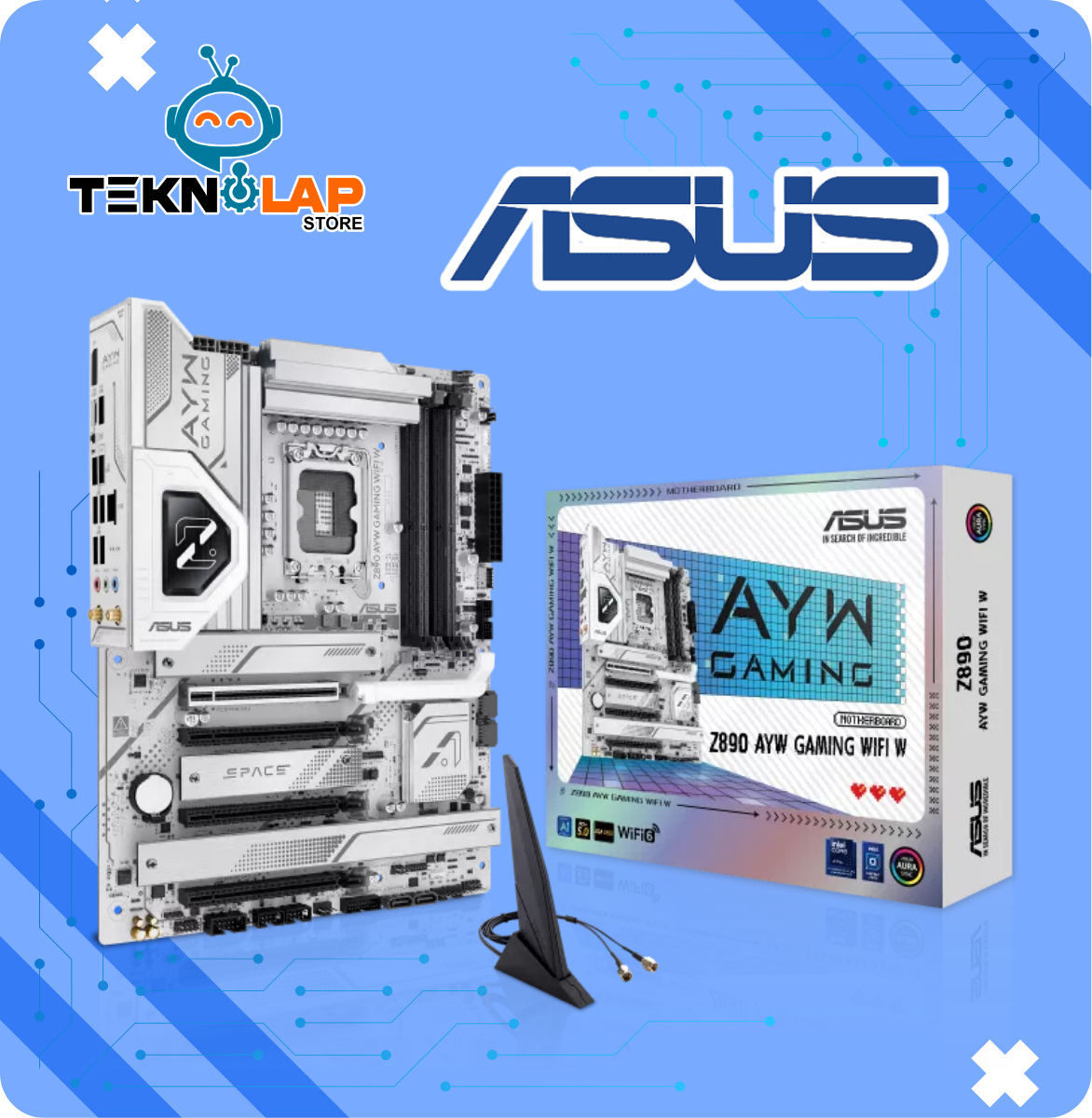 PLACA ASUS Z890 AYW GAMING WIFI W ATX DDR5 LGA 1851