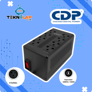 ESTABILIZADOR CDP RAVR1008I 1000VA/500W 8 SALIDAS (RAVR1008I)