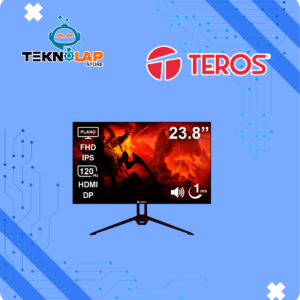 Monitor plano TEROS TE-2415S, 23.8" FHD IPS, 120Hz, 1ms, HDMI, DP, Parlantes